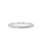 1/4 Ctw Classic Shared Prong Diamond Wedding Band in 14 Karat White Gold