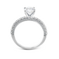 18 Karat White Gold Simon G. 1/2 Carat Round Diamond Engagement Ring Setting