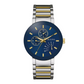 Bulova Futoro Men's Gold Tone Blue Dial Stainless Steel Watch