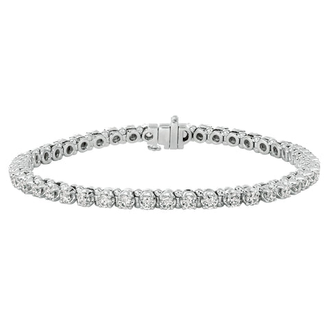 2 Ctw Lab Grown Diamond Tennis Bracelet in White Gold (7 Inches)