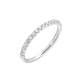 1/4 Ctw Daphne Diamond Wedding Band in 14 Karat White Gold