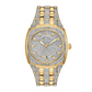 Bulova Men's Phantom Mineral Crystal Gold-Tone Watch