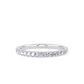 1/4 Ctw Classic U Prong Diamond Wedding Band in 14 Karat White Gold