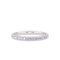 1/7 Ctw Classic Micro Pave Diamond Wedding Band in 14 Karat White Gold