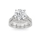 Above Love Star Lab Grown Diamond Wedding Set in White Gold (3 1/4 Ctw)