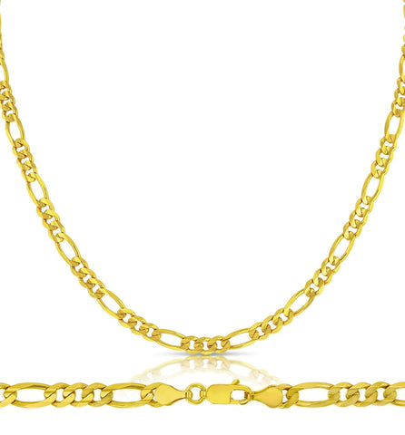 10 Karat Yellow Gold 22 Inch 6mm Figaro Chain