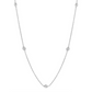 14 Karat White Gold 1/4 Carat Diamonds by the Yard Necklace