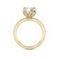 Above Love Star Lab Grown Diamond Engagement Ring in Yellow Gold (2 7/8 Ctw)