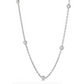 14 Karat White Gold 1 1/2 Carat Diamonds by the Yard Necklace