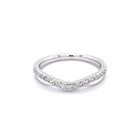 1/4 Carat Diamond Enhancer Band in 14 Karat White Gold