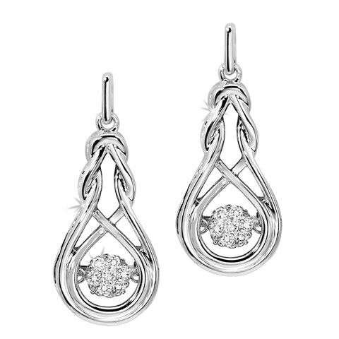 0.14 Ctw Rhythm of Love Diamond Earrings