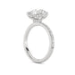 Above Love Star Lab Grown Diamond Engagement Ring in White Gold (3 1/2 Ctw)