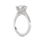 Above Love Star Lab Grown Diamond Wedding Set in White Gold (3 Ctw)