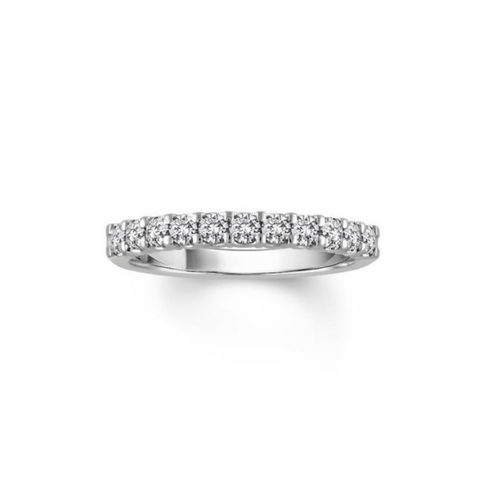 14 Karat White Gold 1/10 Carat Diamond Wedding Band