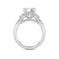 Above Love Star Lab Grown Diamond Wedding Set in White Gold (3 1/4 Ctw)