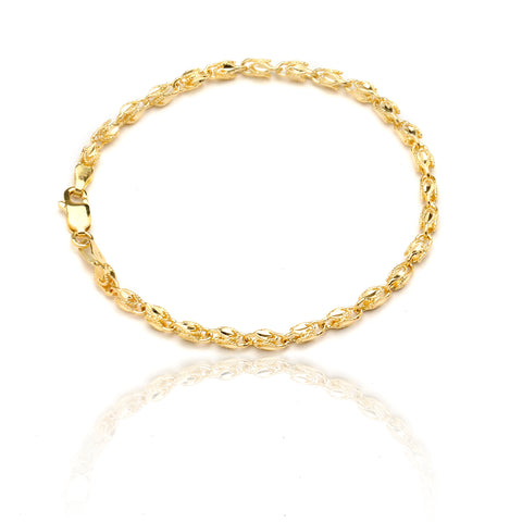 10 Karat Yellow Gold 8 Inch 4mm Turkish Bracelet