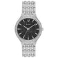 Bulova Ladies Phantom Silver Crystal Black Dial Crystal Watch 96L273