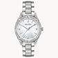 Bulova Ladies Sutton Stainless Steel Mother of Pearl Dial Diamond Watch