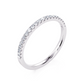 1/7 Ctw Classic U Prong Diamond Wedding Band in 14 Karat White Gold