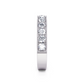 3/4 Ctw Classic Micro Pave Diamond Wedding Band in 14 Karat White Gold