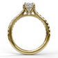 14 Karat Yellow Gold Fana 2/5 Carat Hidden Halo Diamond Engagement Ring Setting