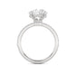 Above Love Star Lab Grown Diamond Engagement Ring in White Gold (3 1/2 Ctw)