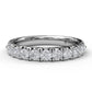 14 Karat White Gold Fana 5/8 Carat Round Diamond Wedding Band