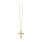 1/10 Ctw Diamond Cross Pendant in 14 Karat Yellow Gold