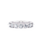 1 Ctw Classic Single Prong Diamond Wedding Band in 14 Karat White Gold