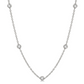 14 Karat White Gold 1 1/2 Carat Diamonds by the Yard Necklace