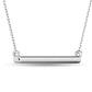 10 Karat White Gold 1/6 Carat Diamond Bar Pendant