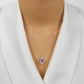 Rhythm of Love Lab Created Heart Shape Amethyst Pendant in Sterling Silver