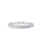 1/3 Ctw Classic U Prong Diamond Wedding Band in 14 Karat White Gold