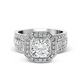 18 Karat White Gold Simon G. 1.00 Carat Diamond Engagement Ring Setting