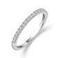 1/5 Ctw Diamond Wedding Band in 14 Karat White Gold