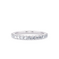 1/3 Ctw Classic Shared Prong Diamond Wedding Band in 14 Karat White Gold