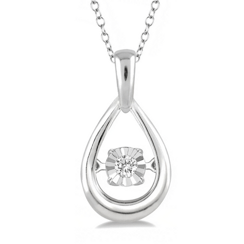 1/20 Ctw Rhythm of Love Diamond Pendant