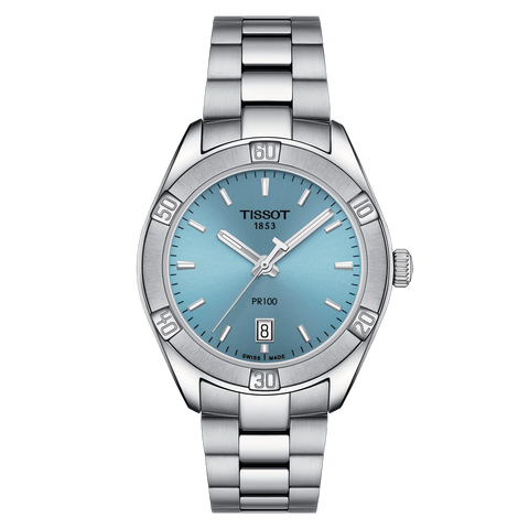 Tissot PR 100 Light Blue Lady Sport Chic Watch T101.910.11.351.00