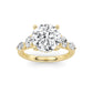 Above Love Star Lab Grown Diamond Engagement Ring in Yellow Gold (3 1/4 Ctw)