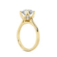 Above Love Star Lab Grown Diamond Engagement Ring in Yellow Gold (2 1/6 Ctw)