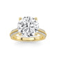 Above Love Star Lab Grown Diamond Engagement Ring in Yellow Gold (3 1/2 Ctw)