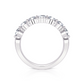 1 Ctw Classic Single Prong Diamond Wedding Band in 14 Karat White Gold