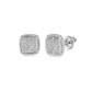 1/20 Ctw Single Cut Diamond Earrings in Sterling Silver