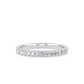 1/4 Ctw Classic Micro Pave Diamond Wedding Band in 14 Karat White Gold