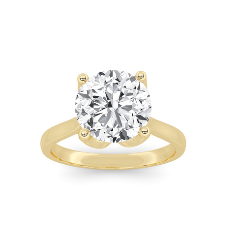 Above Love Star Lab Grown Diamond Engagement Ring in Yellow Gold (2 1/6 Ctw)