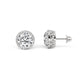 Above Love Star Lab Grown Diamond Halo Earrings in White Gold (2 3/8 Ctw)