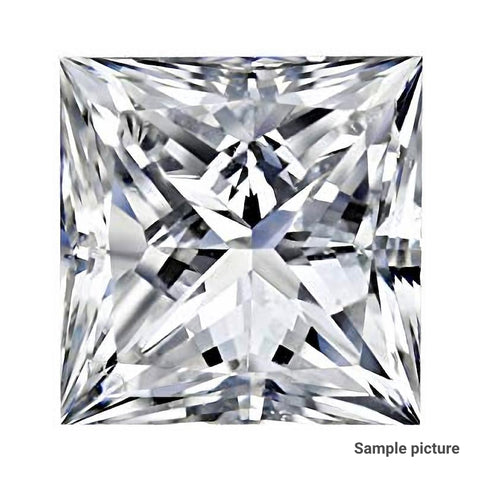 1.50 Carat Princess INHOUSE Natural Diamond, With Certificate ID EGL1701004720